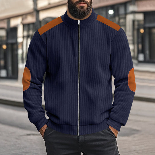 Herren Sportliche Jacke mit Reißverschluss und modischen Akzenten EB