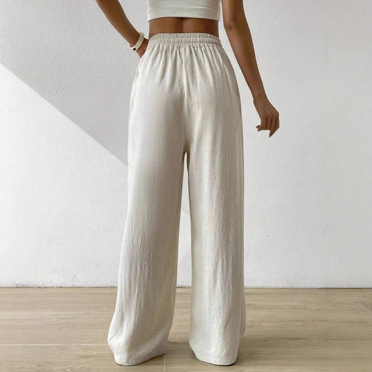 Damen entspannte Leinenhose EB