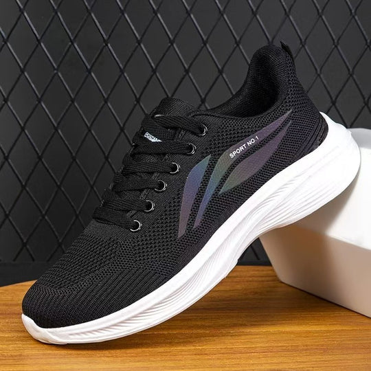 Damen Sportliche Sneakers mit atmungsaktivem Mesh-Obermaterial und flexiblem Design EB