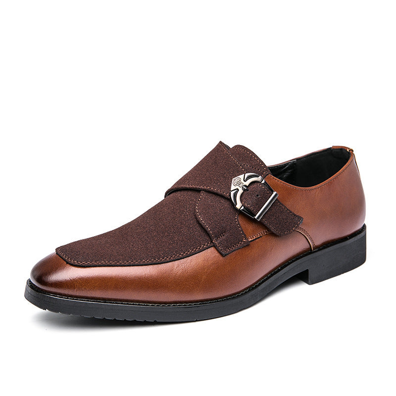 Herren elegante Mokassins mit modischer Schnalle EB