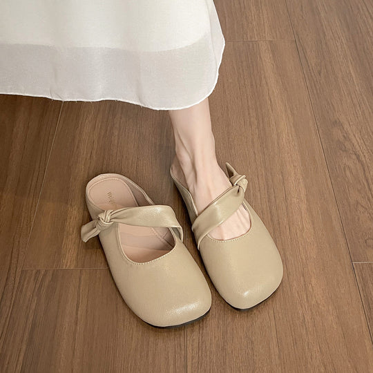 Damen Schlichte und modische Clogs mit dekorativer Schleifenapplikation EB
