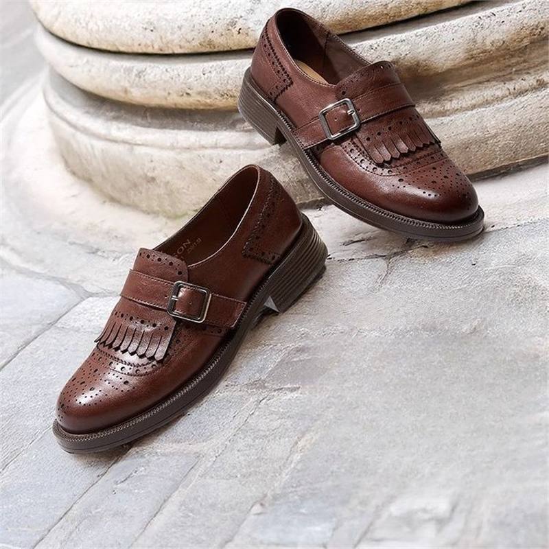 Damen elegante Slipper mit dekorativem Schnallen-Design EB