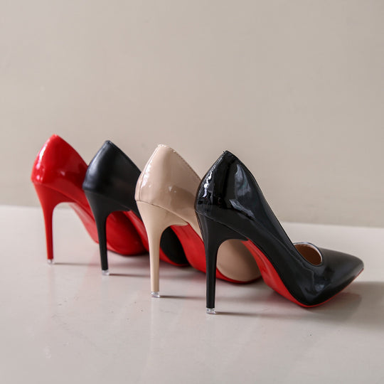 Damen elegante Stiletto-Pumps mit modischer Spitzenform EB
