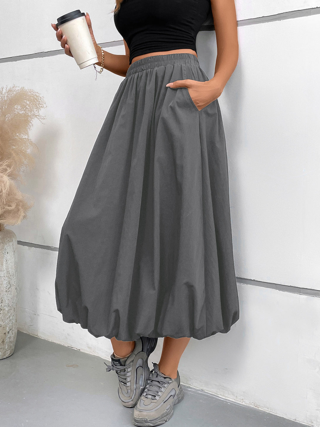 Damen luftiger Midirock EB