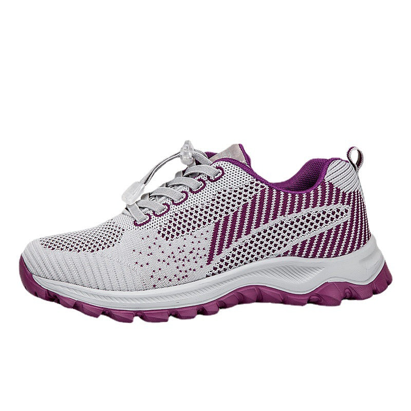 Damen Sportliche Laufschuhe mit atmungsaktiver Mesh-Oberfläche und innovativem Schnellschnürsystem EB