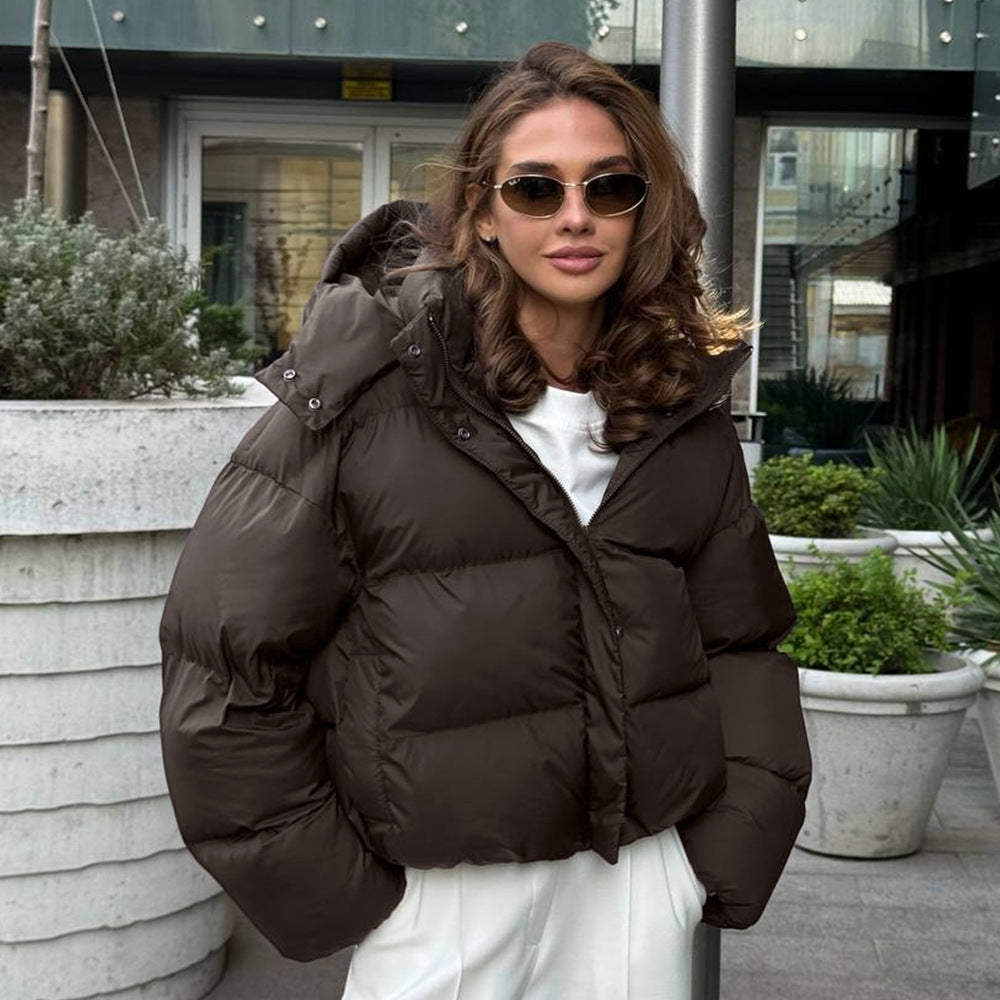 EB | Kurze Kapuzen Puffjacke