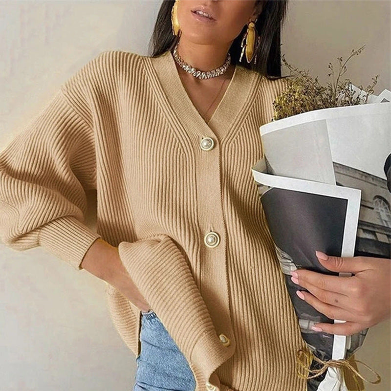 Damen gemütlicher Oversize-Kardie EB