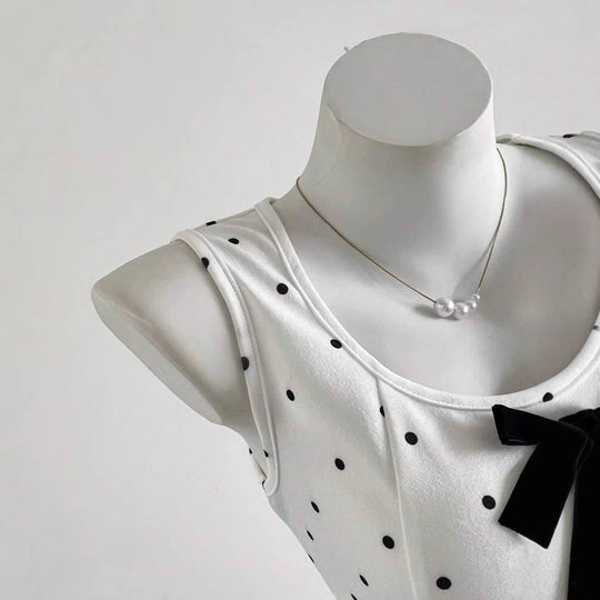 Damen Top mit Rüschendetails und Schleifen EB
