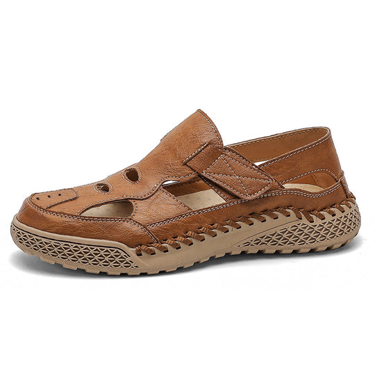 Damen Komfortable Leder Sandalen EB