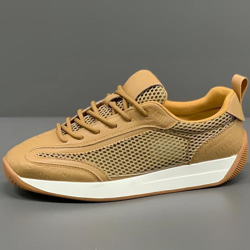 Damen Sportliche Sneaker mit atmungsaktiver Oberflächenstruktur und stoßdämpfender Sohle EB