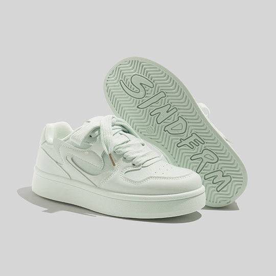 Damen Modische Plataforma Sneakers mit weicher Dämpfung EB