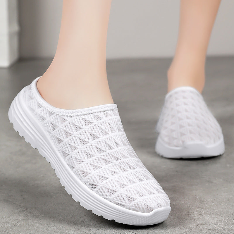 Damen Bequeme Clogs mit rutschfester Sohle und atmungsaktivem Obermaterial EB