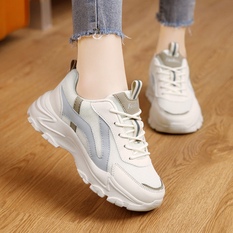 Damen Sportliche Lifestyle-Sneakers mit rutschfester Sohle und atmungsaktivem Mesh-EB