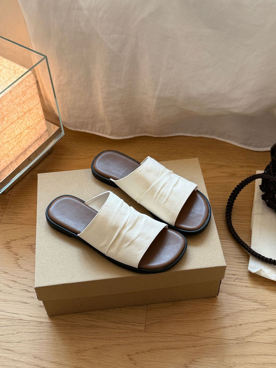 Damen Komfortable Zehentrenner-Sandalen mit atmungsaktivem Riemendesign und rutschfester Sohle EB