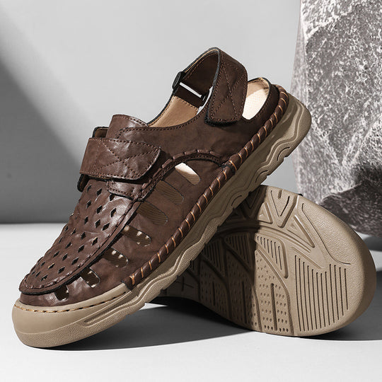 Damen Atmungsaktive Freizeitsandalen mit verstellbarem Klettverschluss und rutschfester Sohle EB