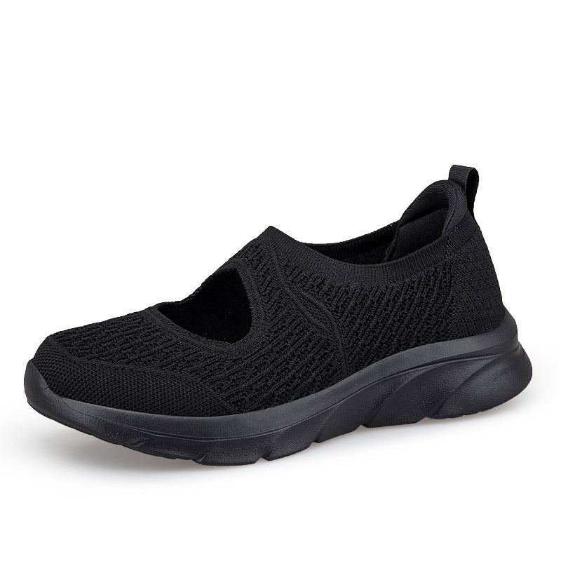 Damen Slip-On Freizeitschuhe mit atmungsaktivem Textil-Obermaterial EB