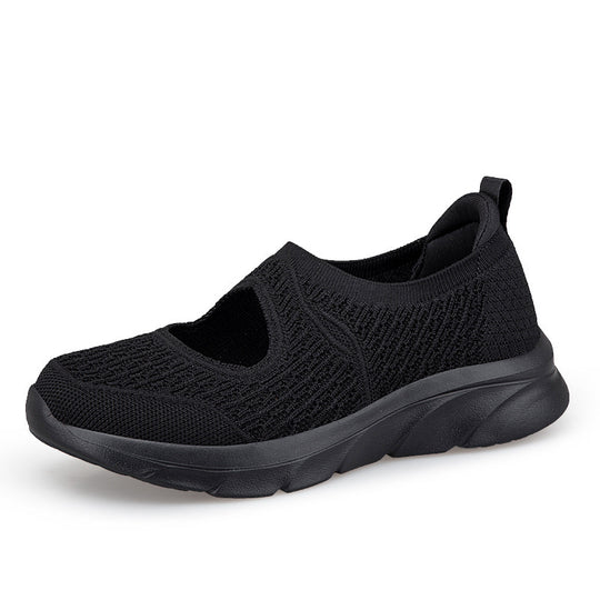 Damen Slip-On Freizeitschuhe mit atmungsaktivem Textil-Obermaterial EB