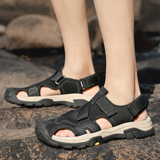 Herren Sportliche Outdoor-Sandalen mit atmungsaktivem Netz und rutschfester Sohle EB