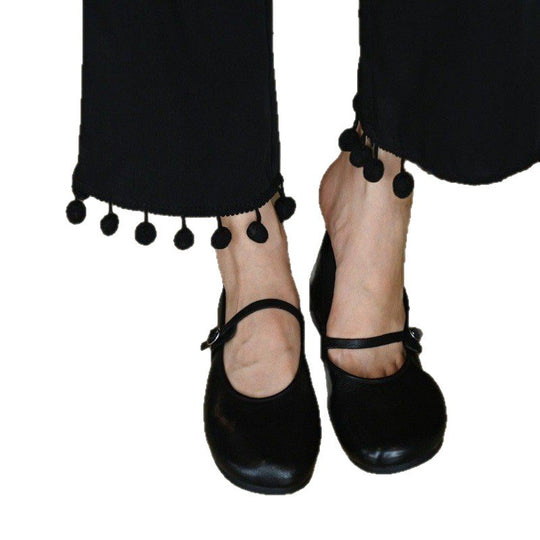 Damen Ballerina mit praktischem Riemen und gepolsterter Innensohle EB