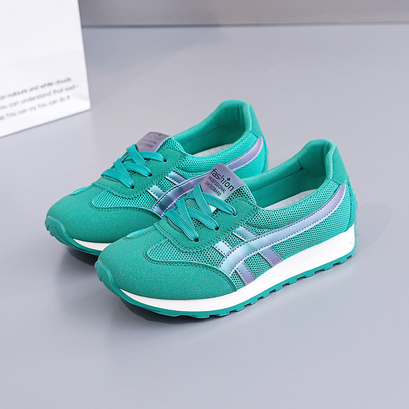 Damen Leichte Atmungsaktive Sneakers mit flexibler Sohle und Dämpfung EB