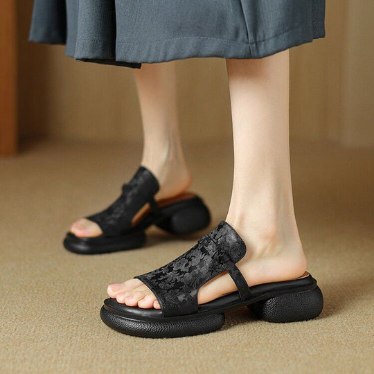 Damen Komfortable und stilvolle Sandalen mit anatomisch geformtem Fußbett EB