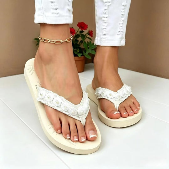 Damen Komfortable Zehentrenner Sandalen EB