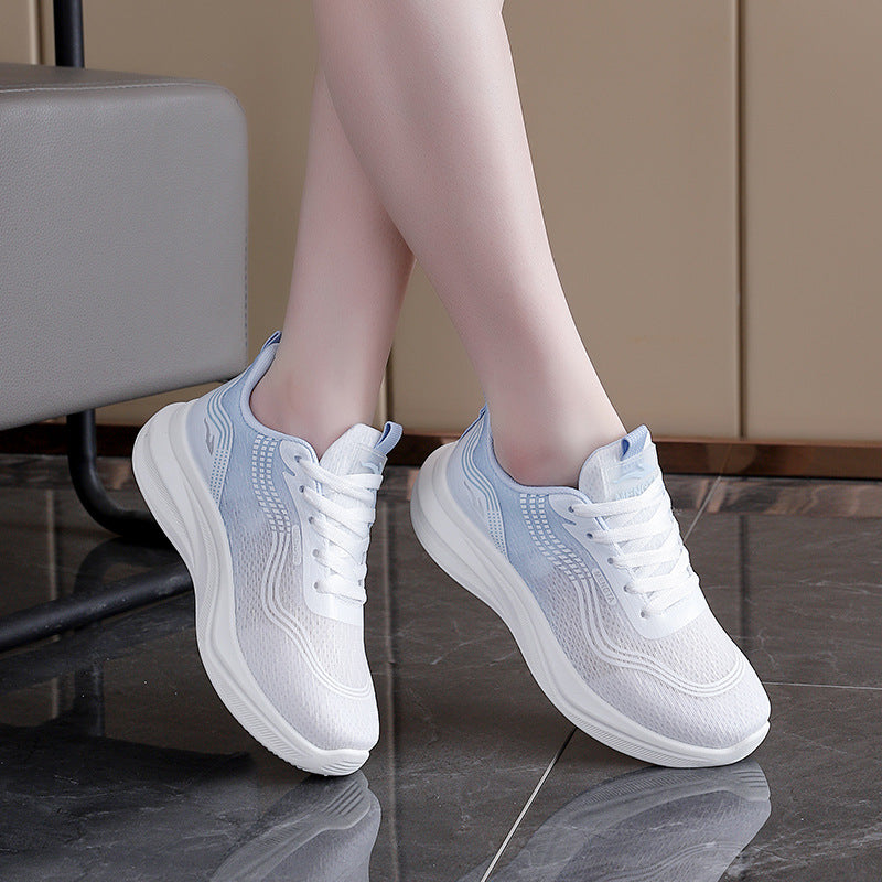 Damen Luxus Lauf-Sneakers mit atmungsaktiver Netzstruktur und bequemer Dämpfung EB