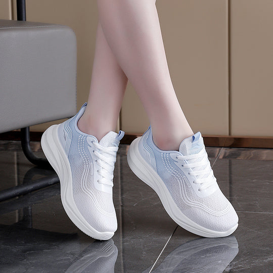 Damen Luxus Lauf-Sneakers mit atmungsaktiver Netzstruktur und bequemer Dämpfung EB