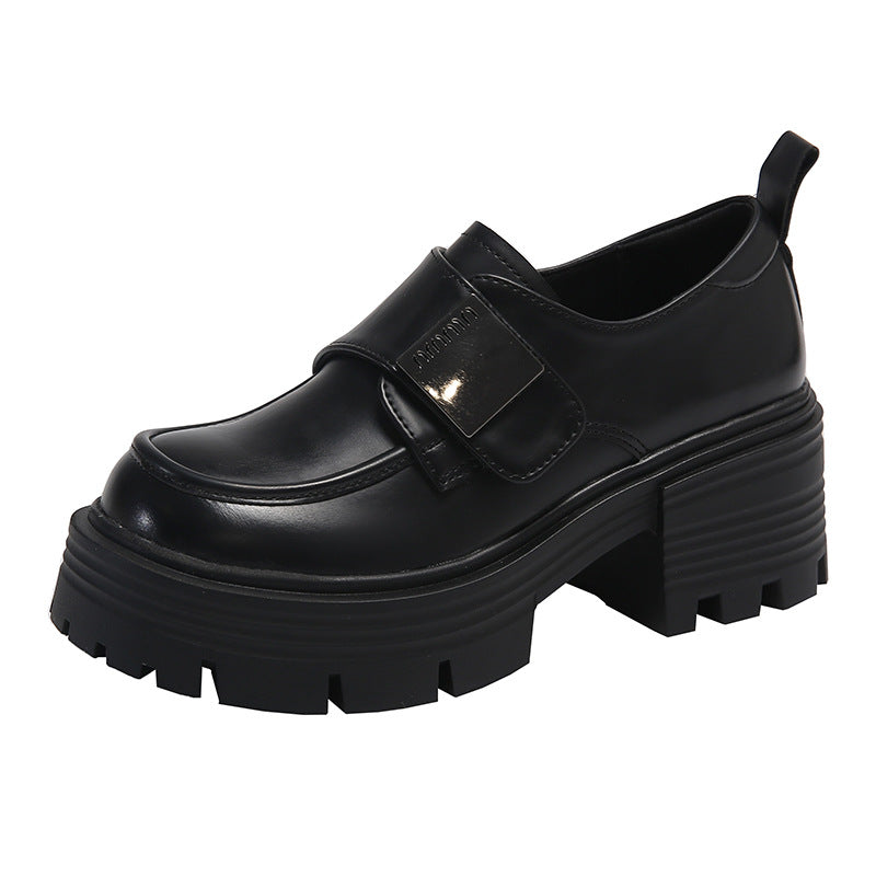 Damen Trendige Stiefeletten mit robuster Profilsohle und modischem Riemenverschluss EB