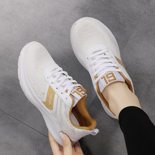 Damen Sneaker mit atmungsaktivem Obermaterial und rutschfester Sohle EB