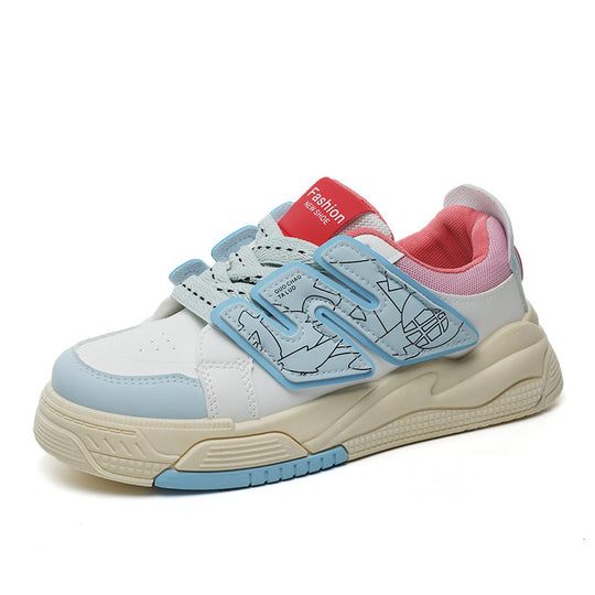 Damen modische Sneaker mit elastischem Verschluss und gepolsterter Innensohle EB