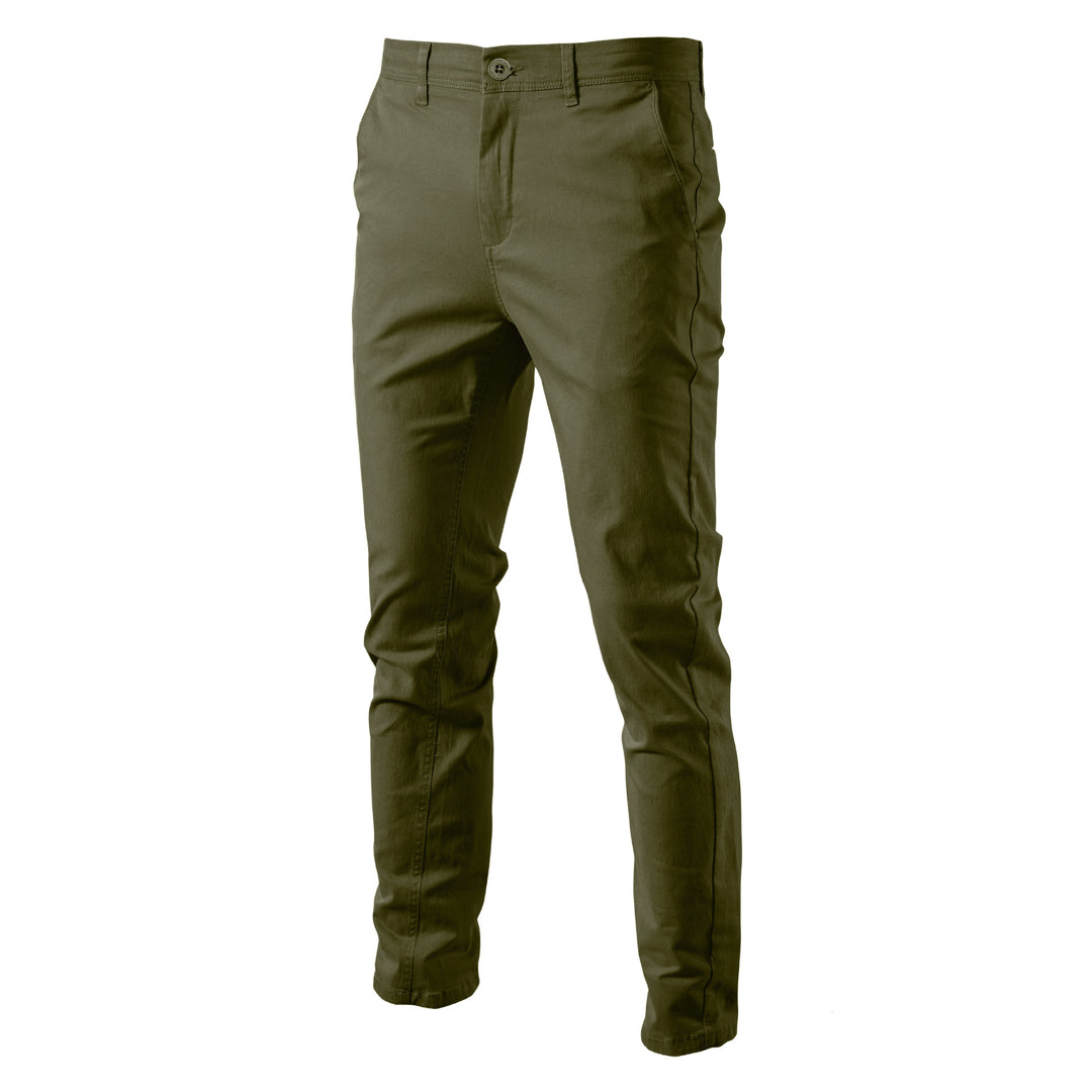 Herren Chinohose mit schmaler Passform und elastischem Bund EB