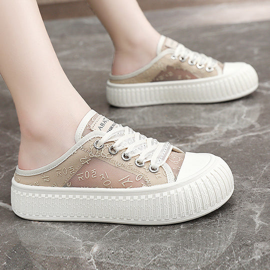 Damen Sneaker mit atmungsaktiver Obermaterialstruktur und elastischem Futter EB