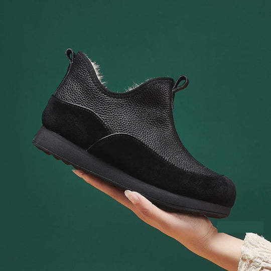Damen modische High-Top Sneakers mit wärmendem Innenfutter und rutschfester Sohle EB