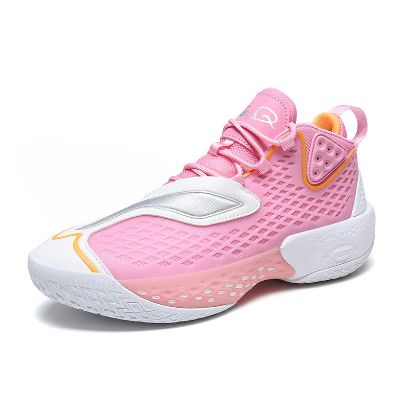 Damen Sportliche und atmungsaktive Basketball-Sneaker mit dämpfender Sohle EB