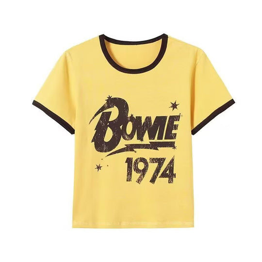 Damen Vintage T-Shirt mit Rundhalsausschnitt EB