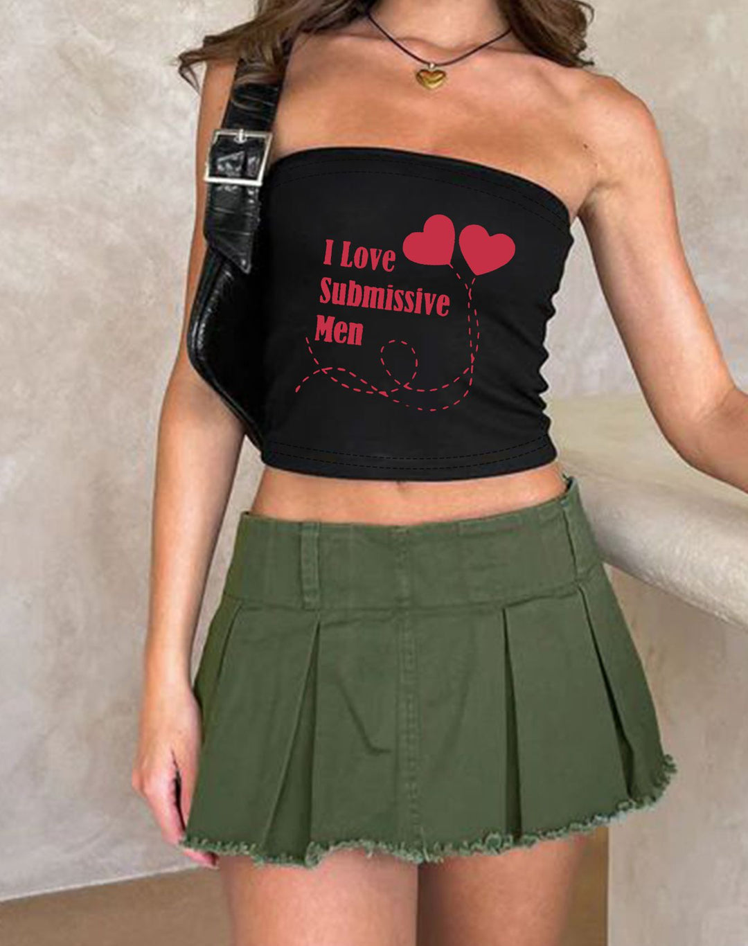Damen Bandeau-Top mit maritimen Motiv und elastischem Material EB