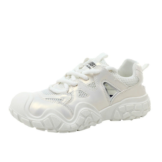 Damen Sportliche Sneaker mit reflektierendem Obermaterial und dämpfender Sohle EB