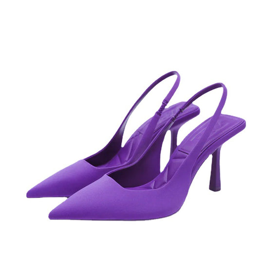 Damen Sling-Pumps mit eleganter Spitze und verstellbarem Riemen EB