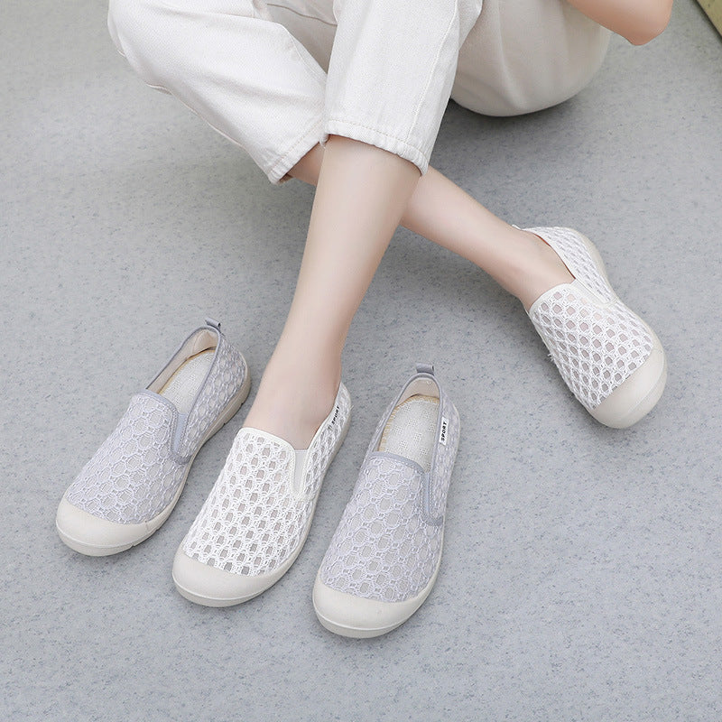 Damen Bequeme Freizeitschuhe aus atmungsaktivem Mesh mit flexiblem Sohlenkonzept EB