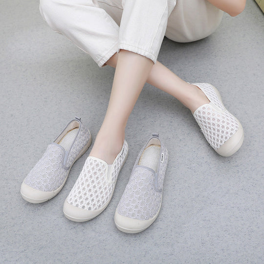 Damen Bequeme Freizeitschuhe aus atmungsaktivem Mesh mit flexiblem Sohlenkonzept EB