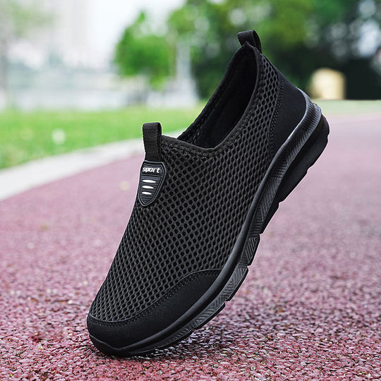Damen Atmungsaktive Slip-On Freizeit-Sneaker mit rutschfester Sohle EB