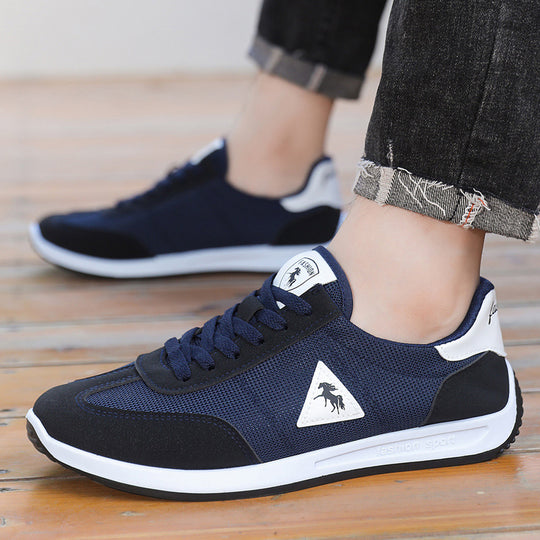 Damen Sportliche Sneakers mit atmungsaktiver Obermaterialstruktur und flexiblem Sohlendesign EB