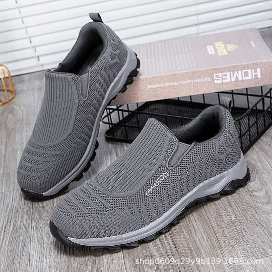 Damen Bequeme Slip-On Laufschuhe mit atmungsaktivem Obermaterial EB
