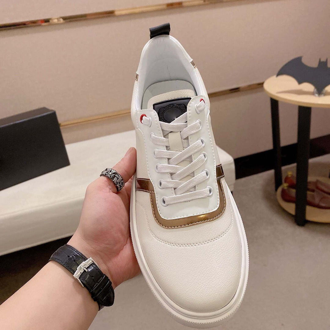 Damen Sportliche Sneaker mit modernem Design und eleganter Lederoberfläche EB