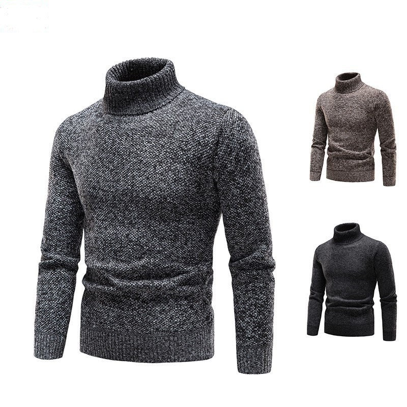 Herren Rollkragenpullover aus hochwertiger Wolle EB