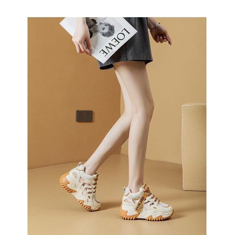 Damen Hochwertige Sportliche Sneaker mit verstärkter Sohle und atmungsaktivem Mesh EB