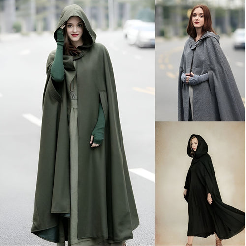 Damen elegante Kapuzenumhang EB
