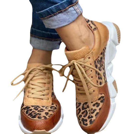 Damen Sportliche Sneakers mit tierisch inspiriertem Design und rutschfester Sohle EB