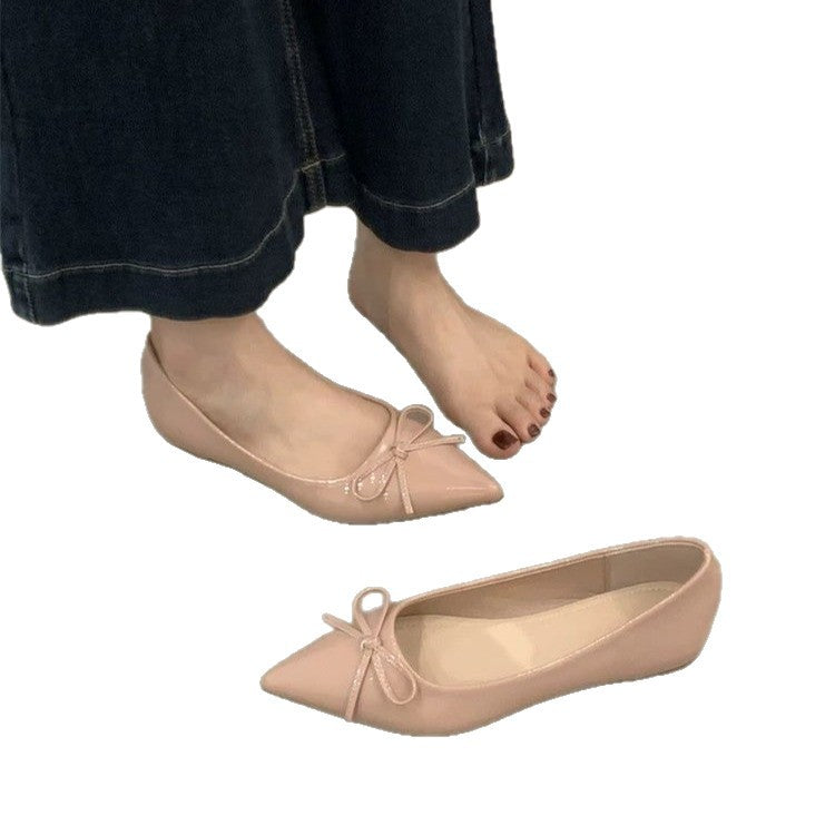 Damen Elegante Ballerinas mit zartem Schleifen-Detail und bequemer Passform EB